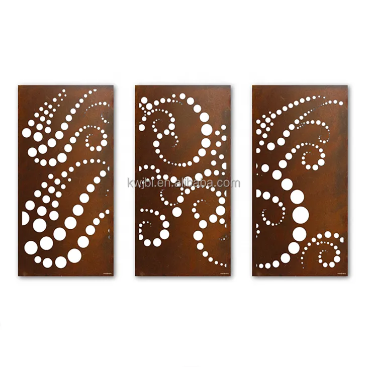 Corten Steel Garden Screen Panels