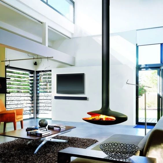 Mounted Gas Fireplace