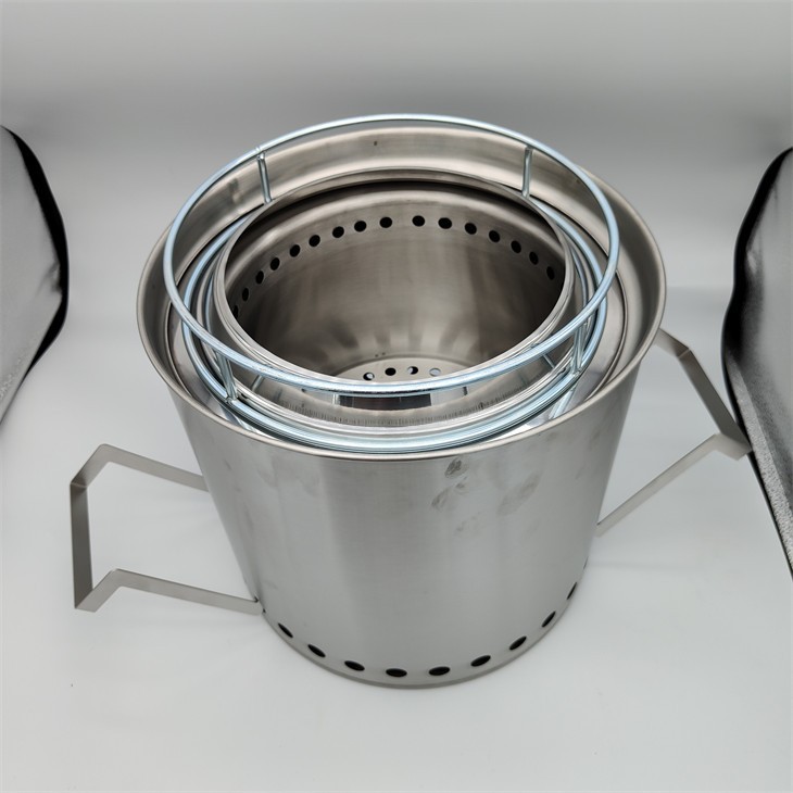 Outdoor Solo Stove Serenity Fire Pit Stainless Steel Summit Grill