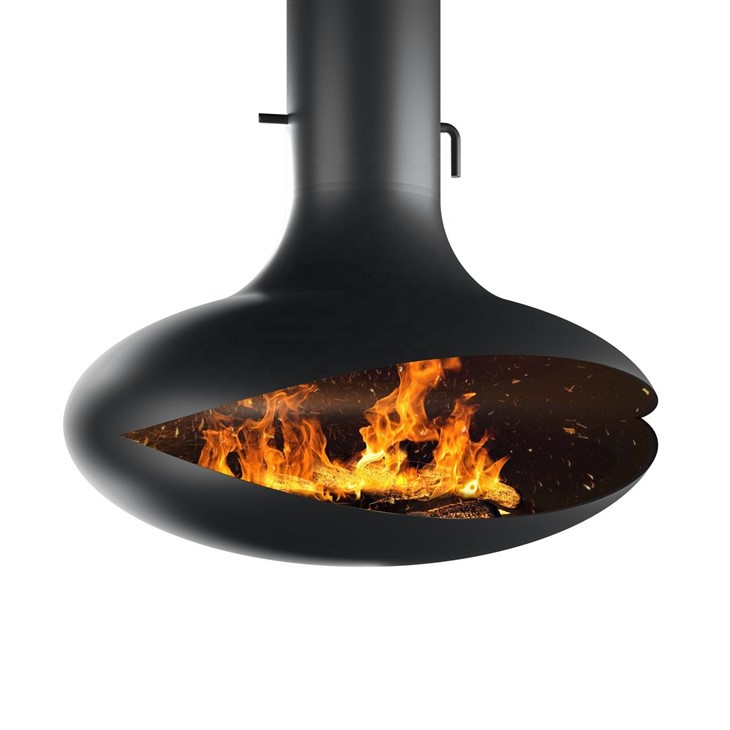 Real Fire Hanging Fireplace