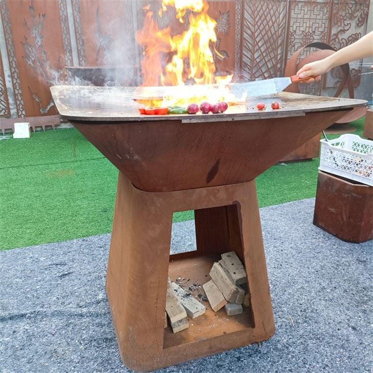 Square Brazier BBQ Grill