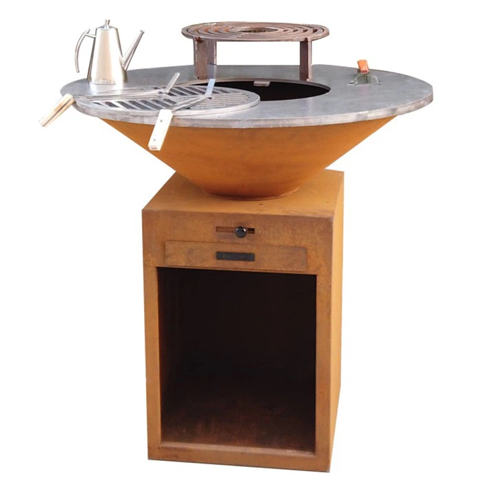 Barbecue en acier Corten haut de gamme