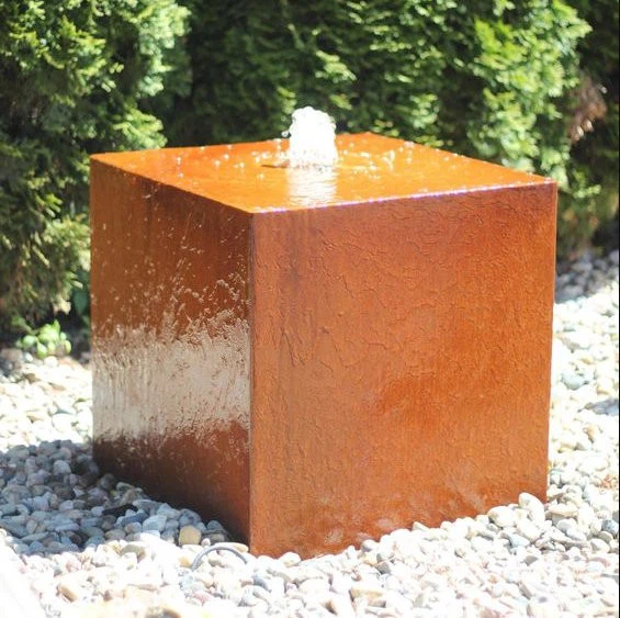 Gardening Corten Steel Water Fountain Outdoor